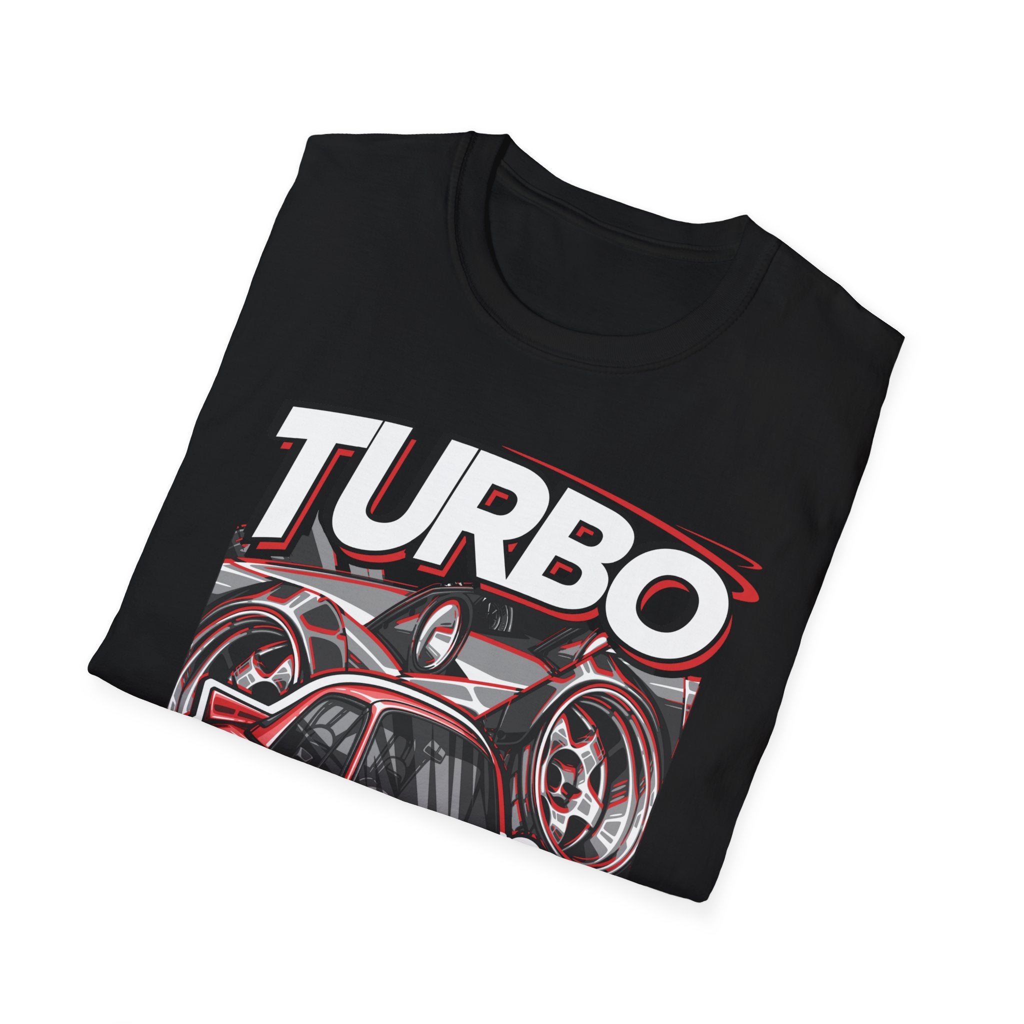 Turbo Car Enthusiast T-Shirt, Unisex Softstyle Tee, Gift for Car Lovers, Auto Racing Apparel, Streetwear Style, Casual Everyday Wear