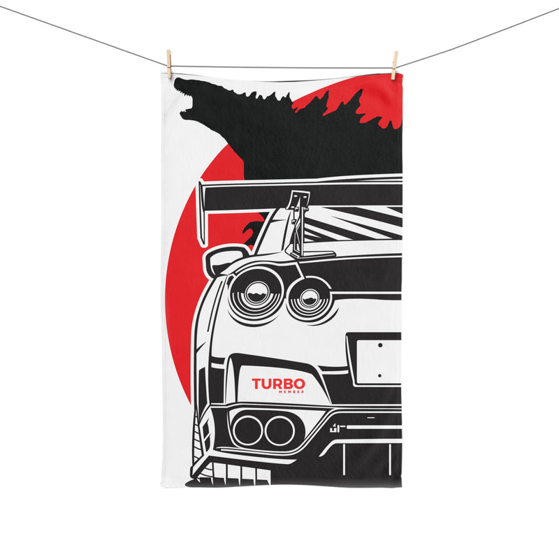 Turbo Car Lover Hand Towel - Perfect for Garage or Home