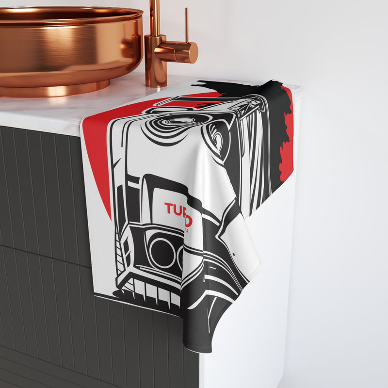 Turbo Car Lover Hand Towel - Perfect for Garage or Home