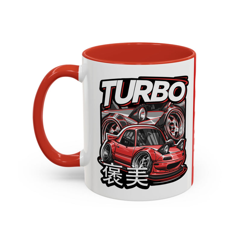Turbo Accent Coffee Mug - Perfect Gift for Car Enthusiasts