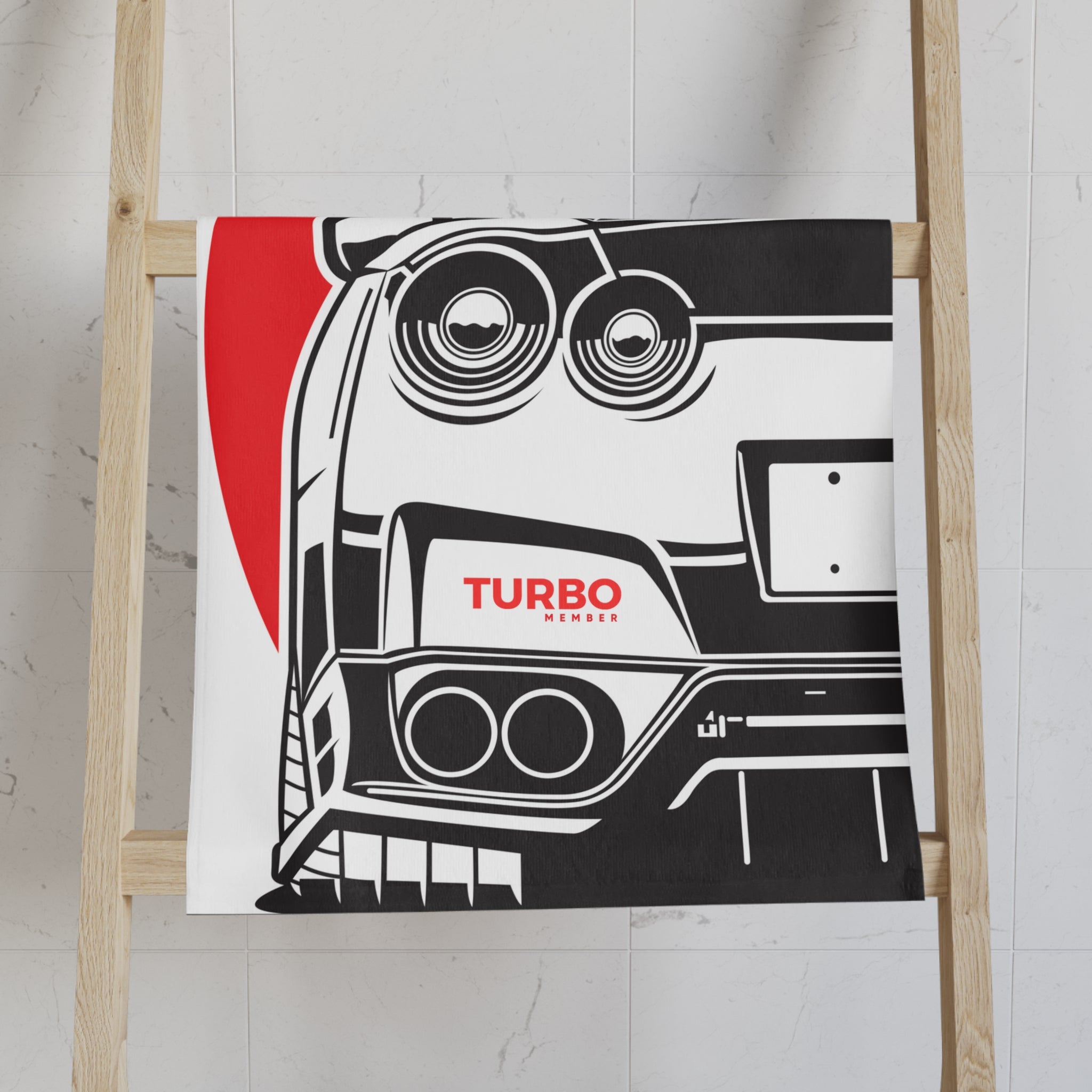 Turbo Car Lover Hand Towel - Perfect for Garage or Home