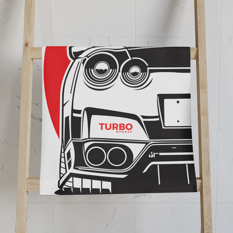 Turbo Car Lover Hand Towel - Perfect for Garage or Home
