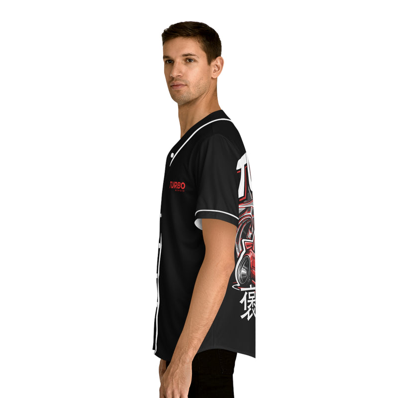 Checkered Racing Men's Baseball Jersey