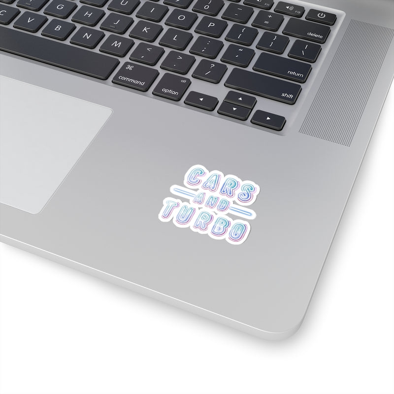 NEON Cars And TURBO Kiss-Cut Sticker