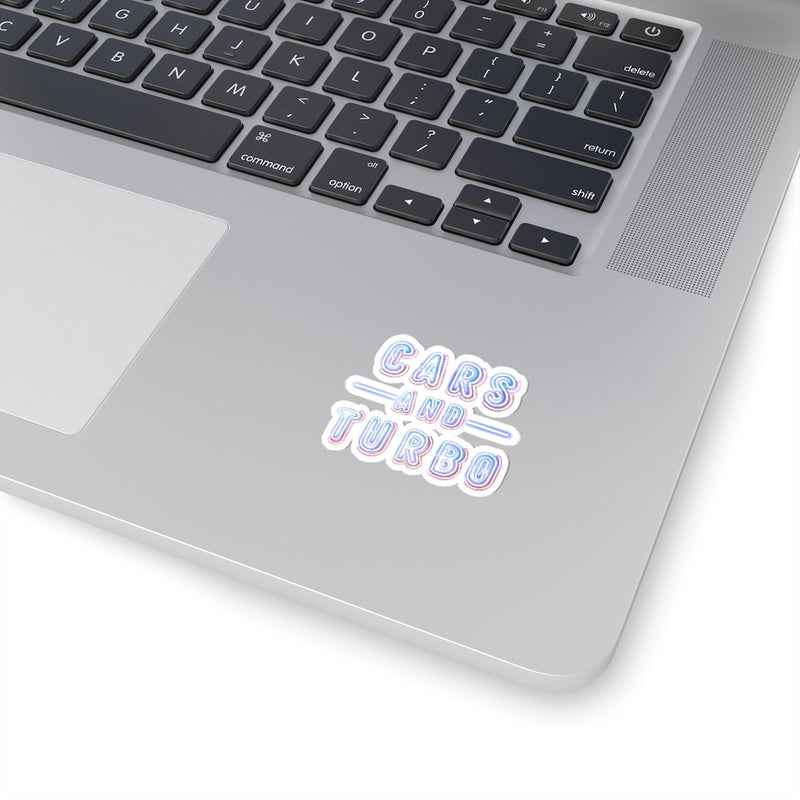 NEON Cars And TURBO Kiss-Cut Sticker