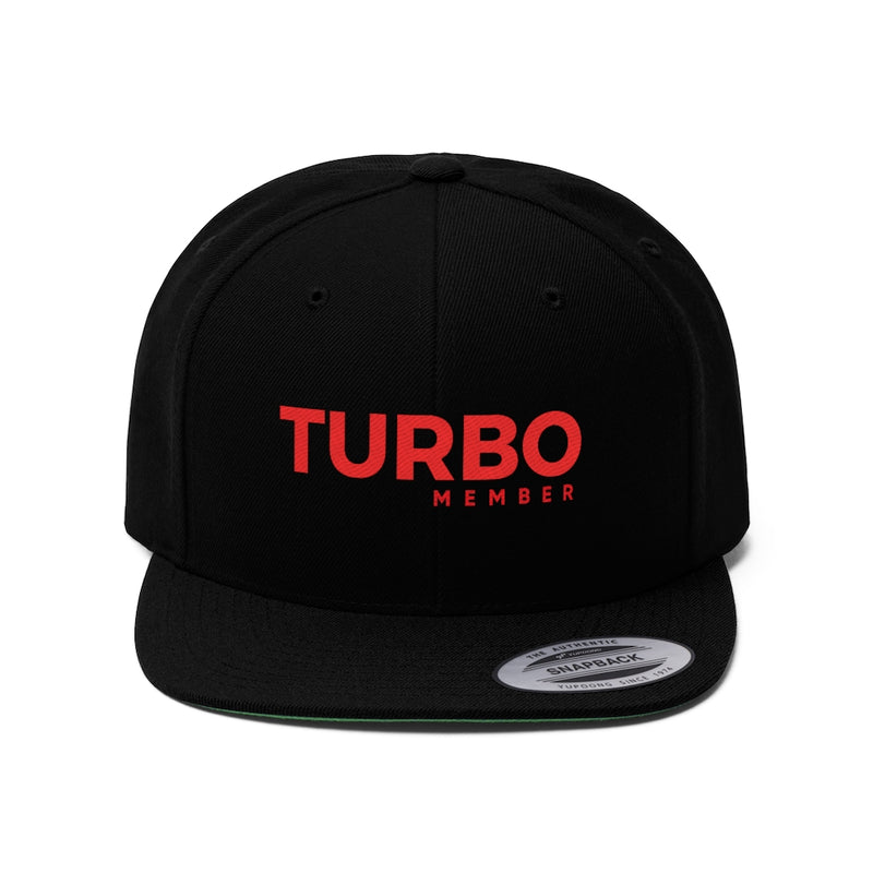 TURBO Member Unisex Flat Bill Hat