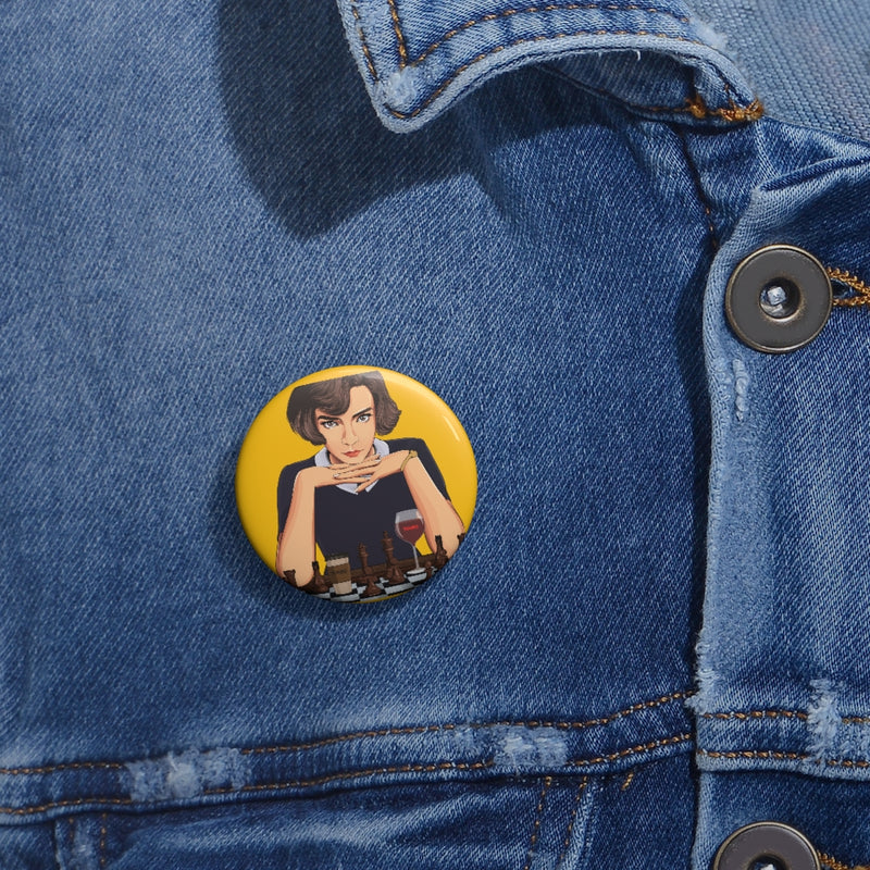 Coffee Chess Pin Buttons