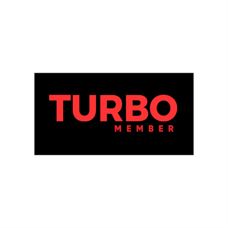TURBO Member Bumper Sticker