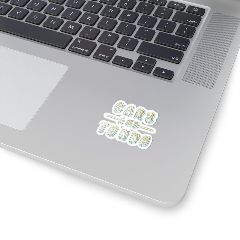 NEON Cars And TURBO Kiss-Cut Sticker