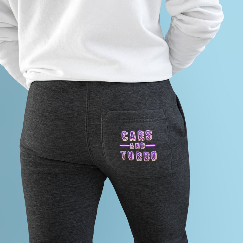 NEON Cars And TURBO  Fleece Joggers