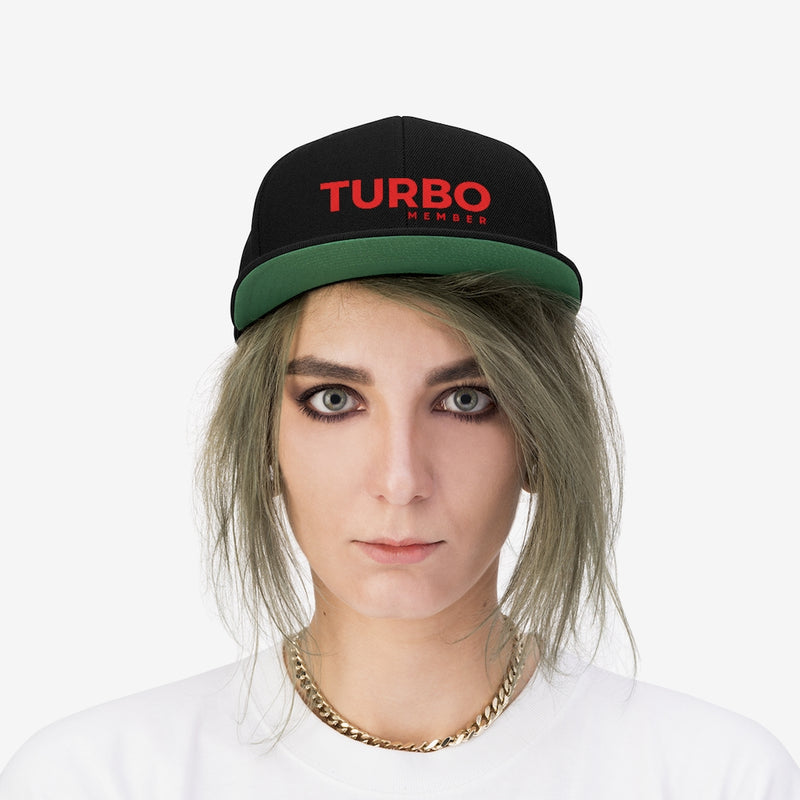 TURBO Member Unisex Flat Bill Hat
