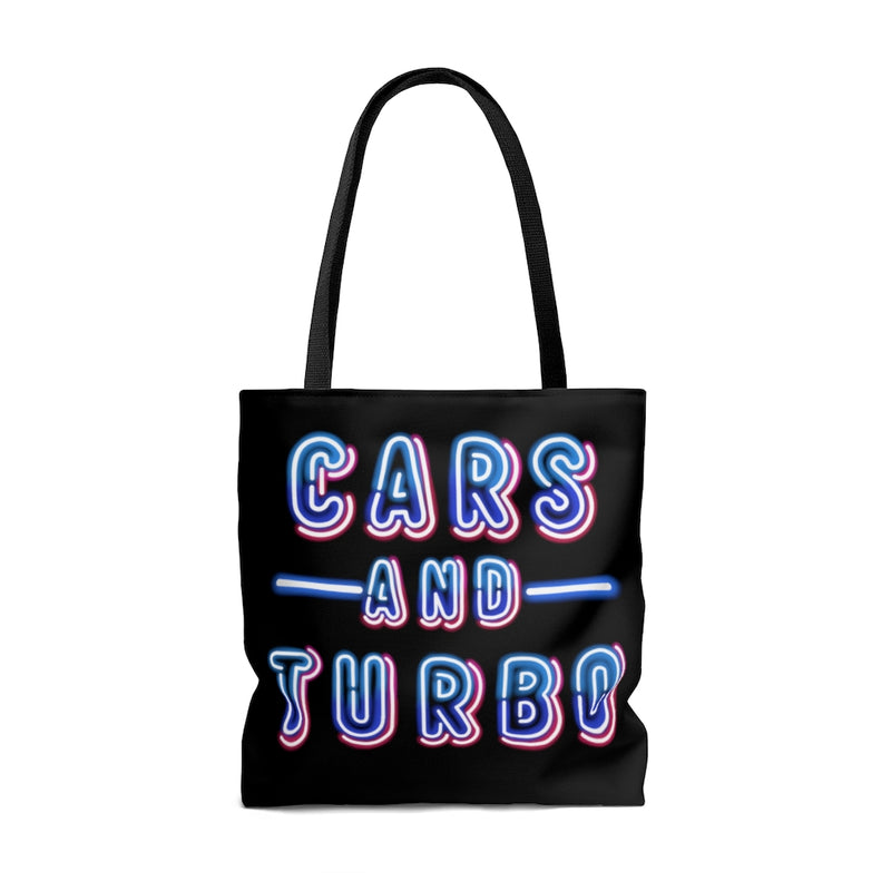 NEON Cars & TURBO Tote Bag