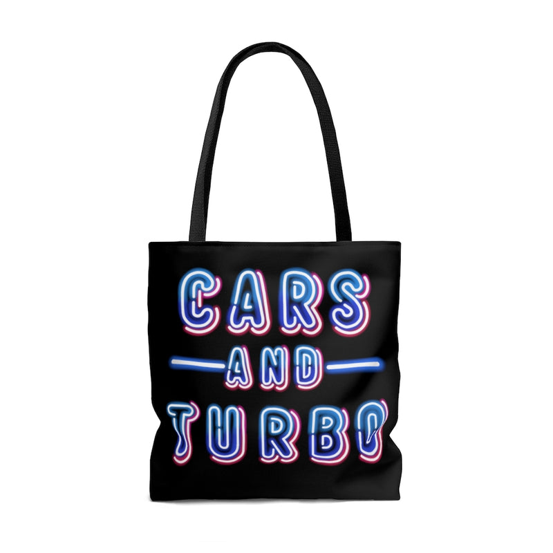 NEON Cars & TURBO Tote Bag