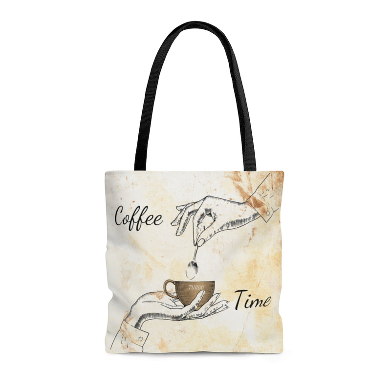 Vintage "Coffee Time" Tote Bag