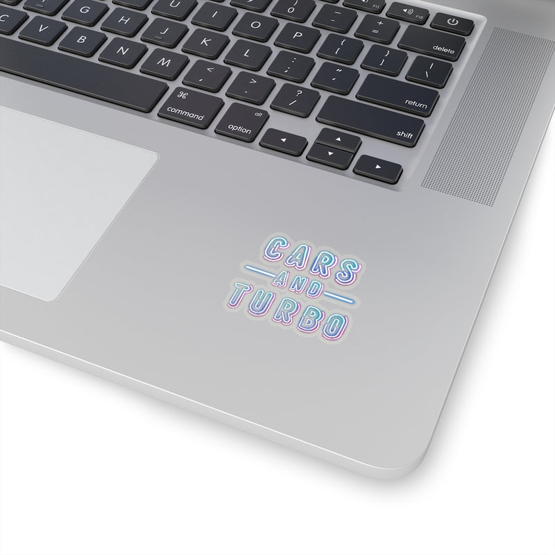 NEON Cars And TURBO Kiss-Cut Sticker