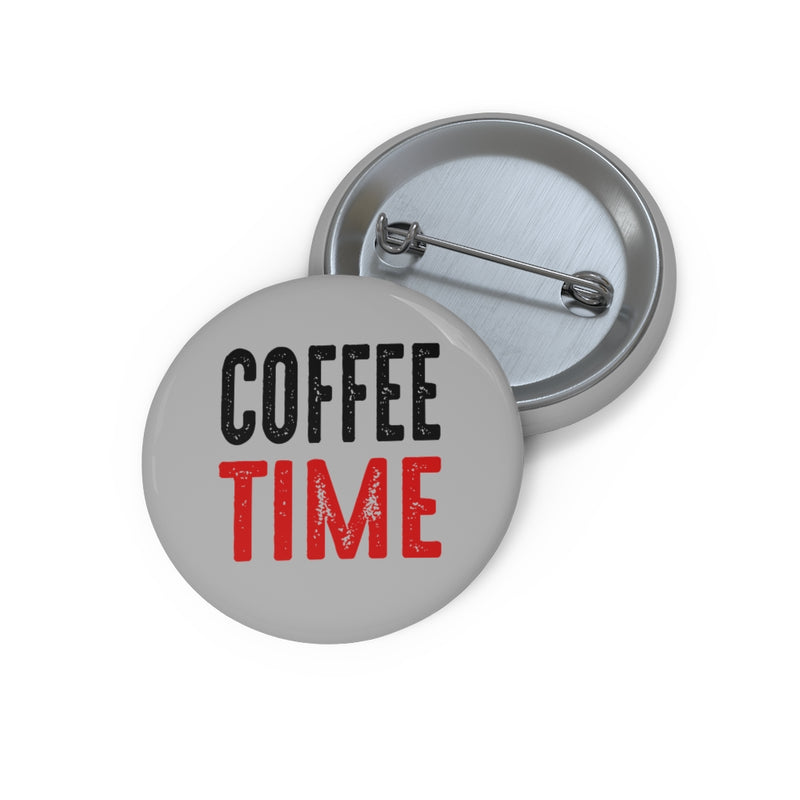 Coffee Time Pin Button
