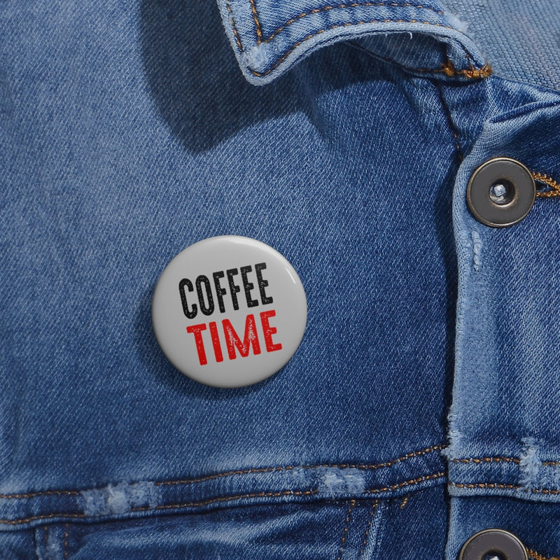 Coffee Time Pin Button