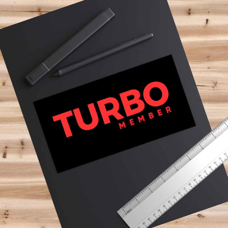 TURBO Member Bumper Sticker
