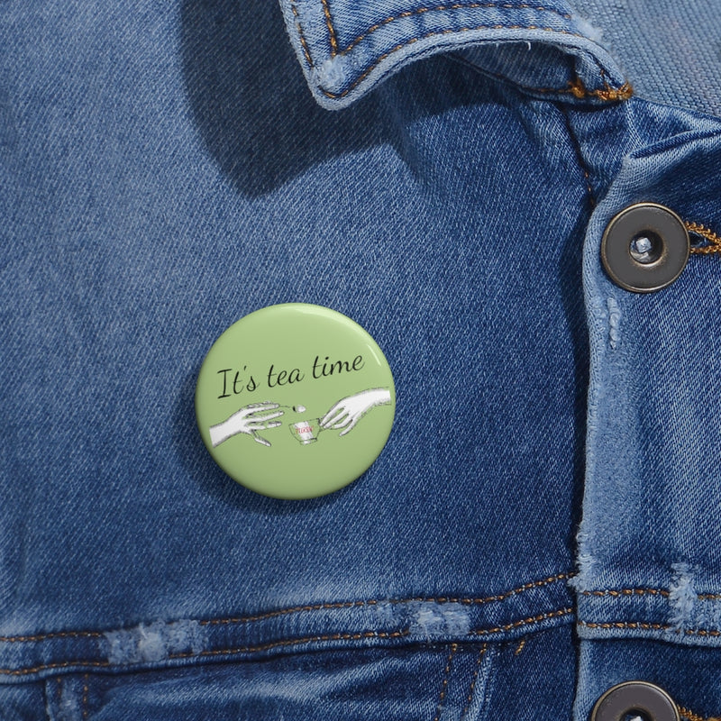 TURBO Vintage "Tea Time" Pin Button